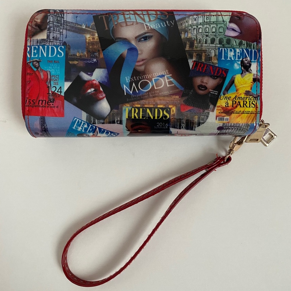 Red wallet magazine designed